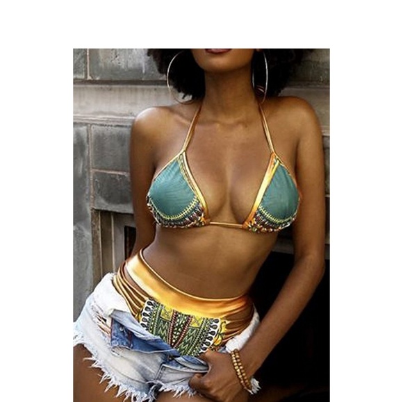 ❤HP ❤ Tribal Print Bikini - Picture 2 of 6